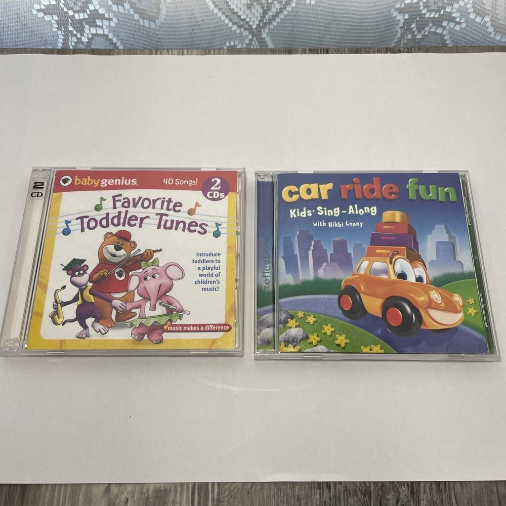 CD set Kids Car Ride Music Baby Genius Favorite Toddler Tunes Kids Sing Along